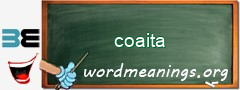 WordMeaning blackboard for coaita